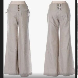 Anthropology Elevenses wide leg Low rise Pants